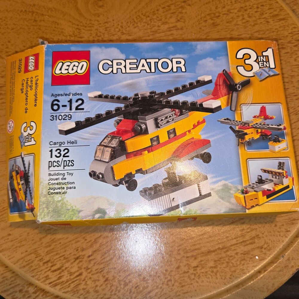 LEGO Creator 31029 Cargo Heli 3-in-1 Complete w/ Instructions & Box Used